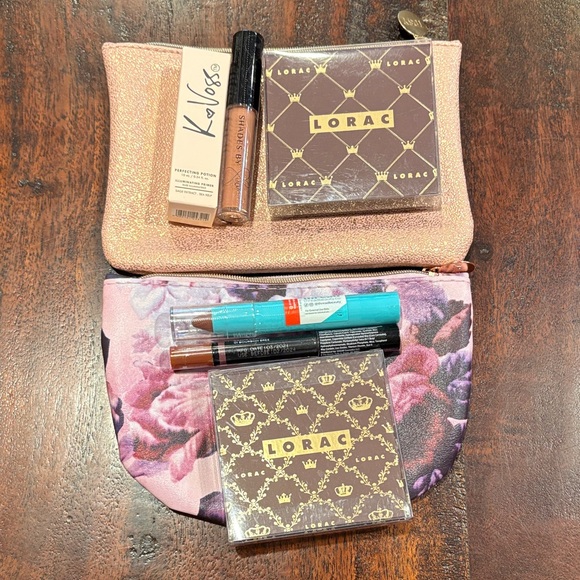 LORAC Other - LORAC Plum Velvet + Gold Satin Eye Shadow Palettes + Extras